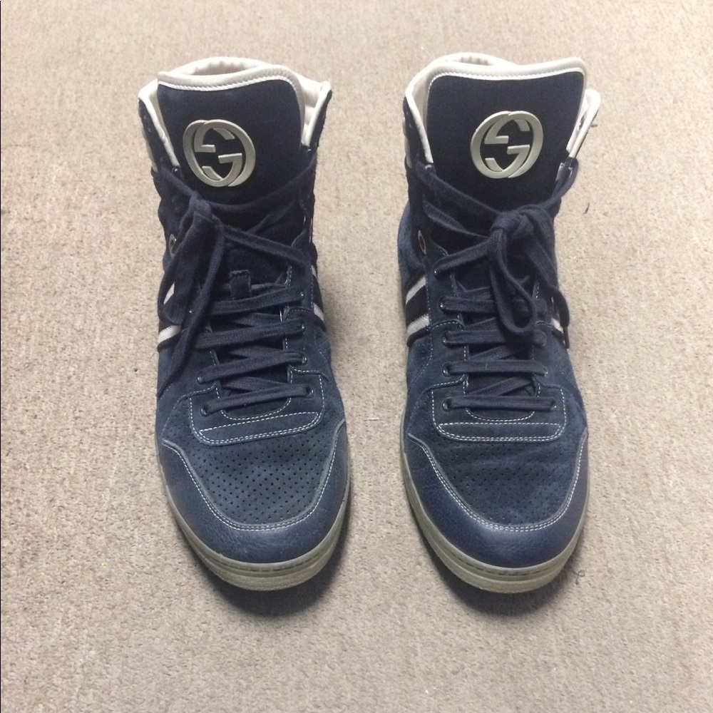 Gucci Sneaker Hightop Blue Suede